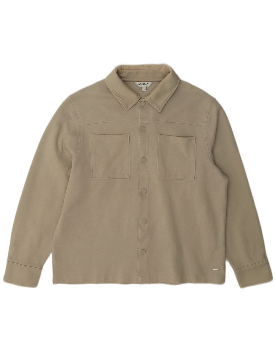 Marks & Spencer Herren Autograph Bomberjacke UK 40 Large Beige Polyester