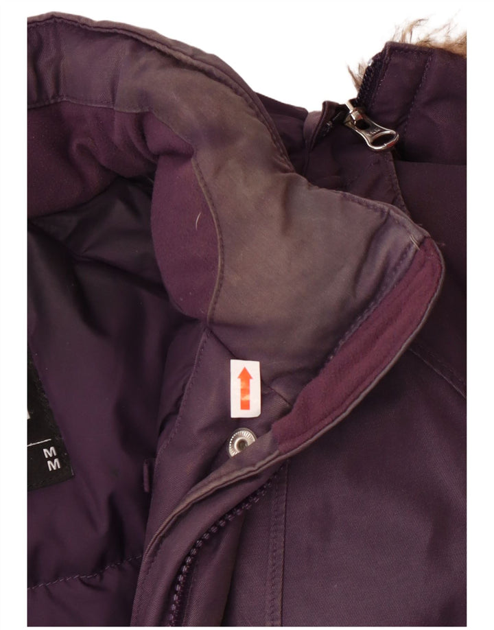 The North Face Damen Parka mit Kapuze, gepolstert, UK 12, mittelviolett, Winter
