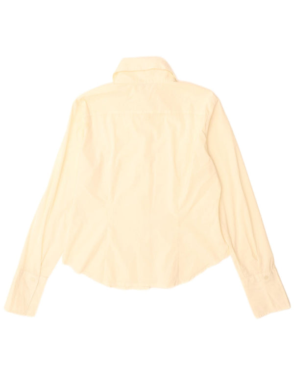 Benetton Damen-Hemd UK 16 Large Off White