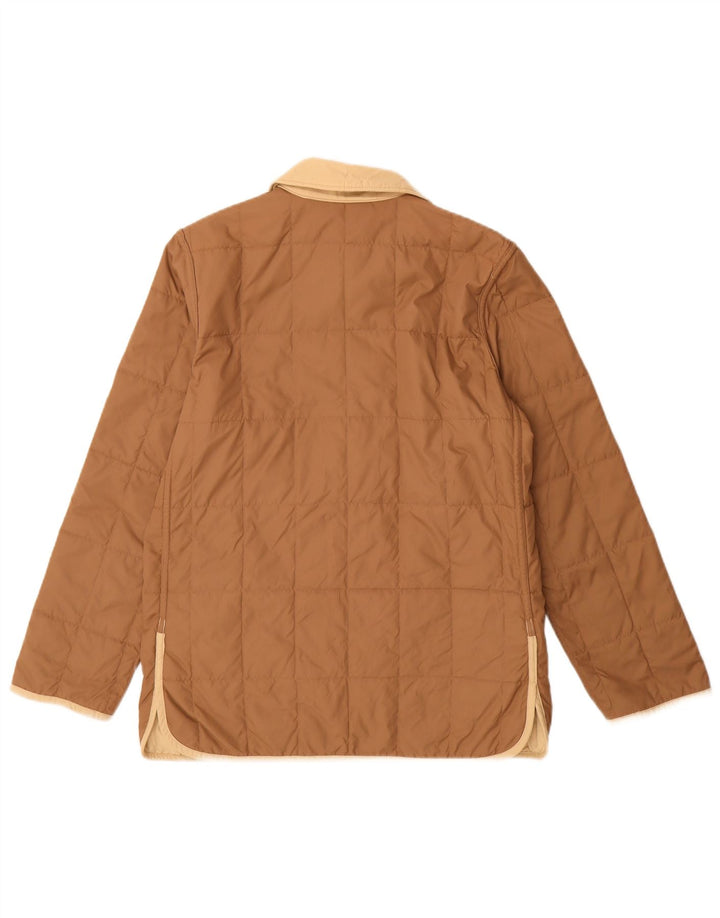 Slam Damen Reversible wattierte Jacke UK 14 Medium Beige Nylon