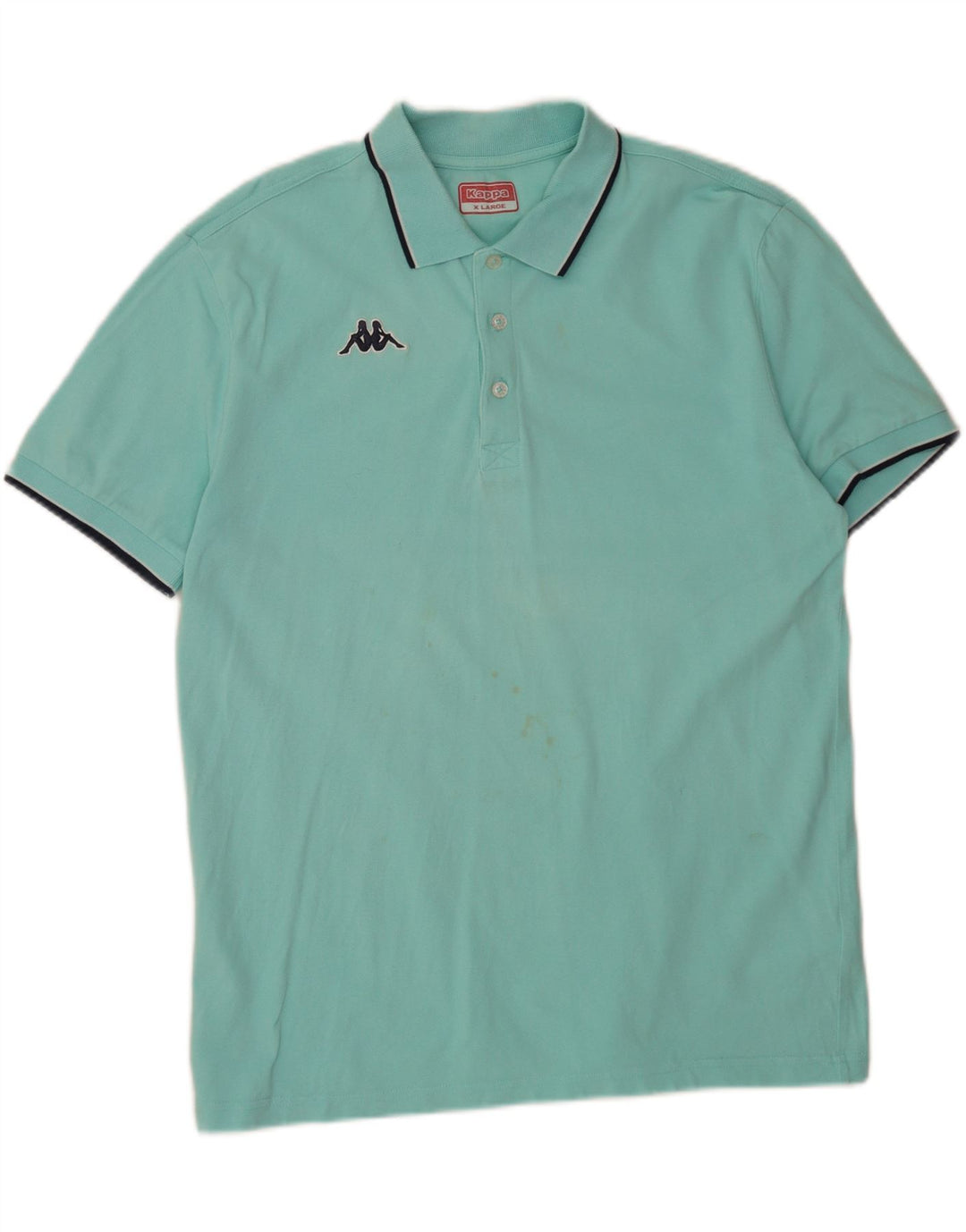Kappa Herren Poloshirt XL Türkis Baumwolle