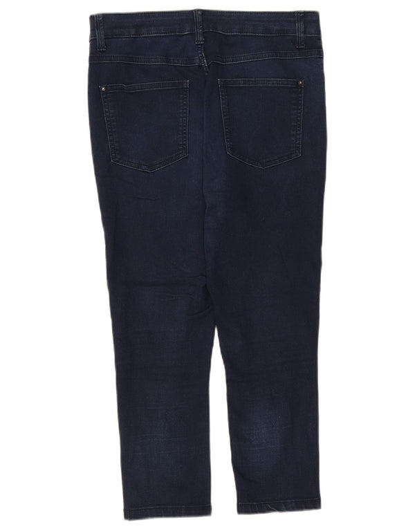 Marks & Spencer Capri-Jeans für Damen, UK 10, Größe S, W27, L21, Marineblau, Baumwolle