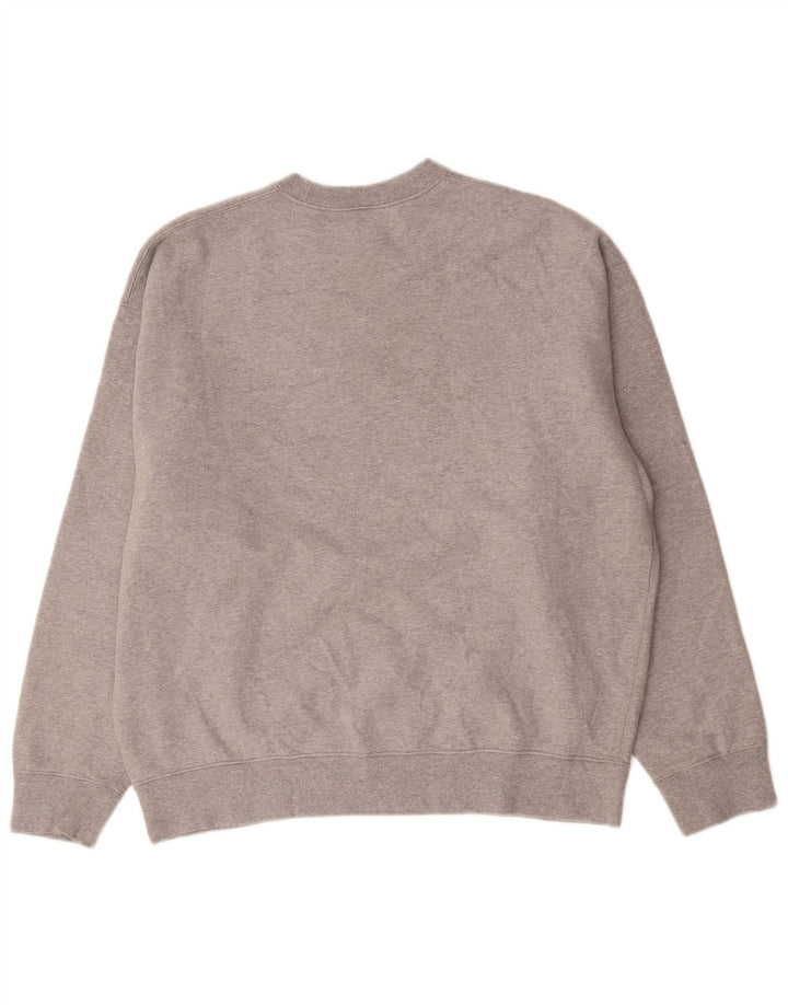 Nike Herren-Sweatshirt-Pullover, große graue Baumwolle