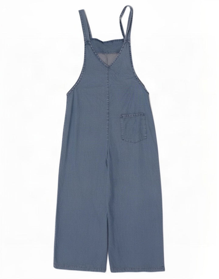 Zara Damen-Jeansoverall, Gr. 10, klein, Blau