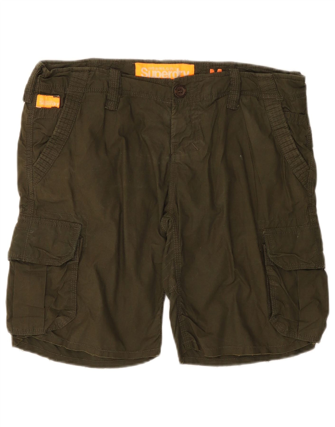 Superdry Herren Cargoshorts Medium W30 Khaki Baumwolle