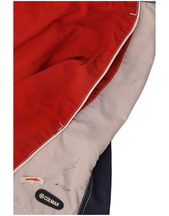 Colmar Herren Badeshorts mit Grafik, EU48, Mittelrot, Farbblock