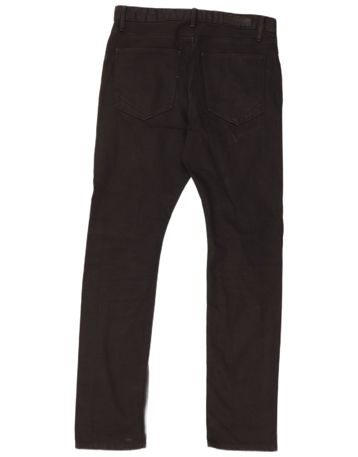 Marks & Spencer Herren Autograph Slim Jeans W32 L33 Schwarze Baumwolle
