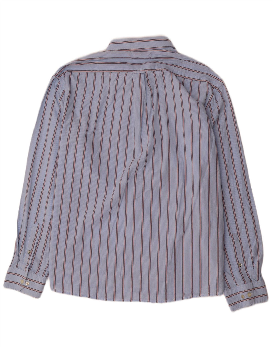 IZOD Herrenhemd 2XL Blaue Nadelstreifen-Baumwolle