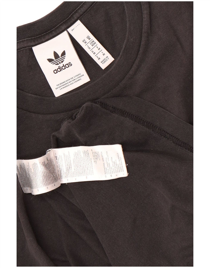 ADIDAS Herren T-Shirt Top Medium Schwarz Baumwolle