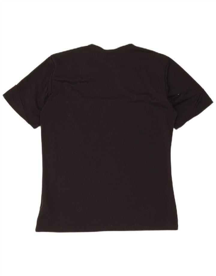 ADIDAS Herren Climalite T-Shirt Top Small Schwarz Colourblock Polyester