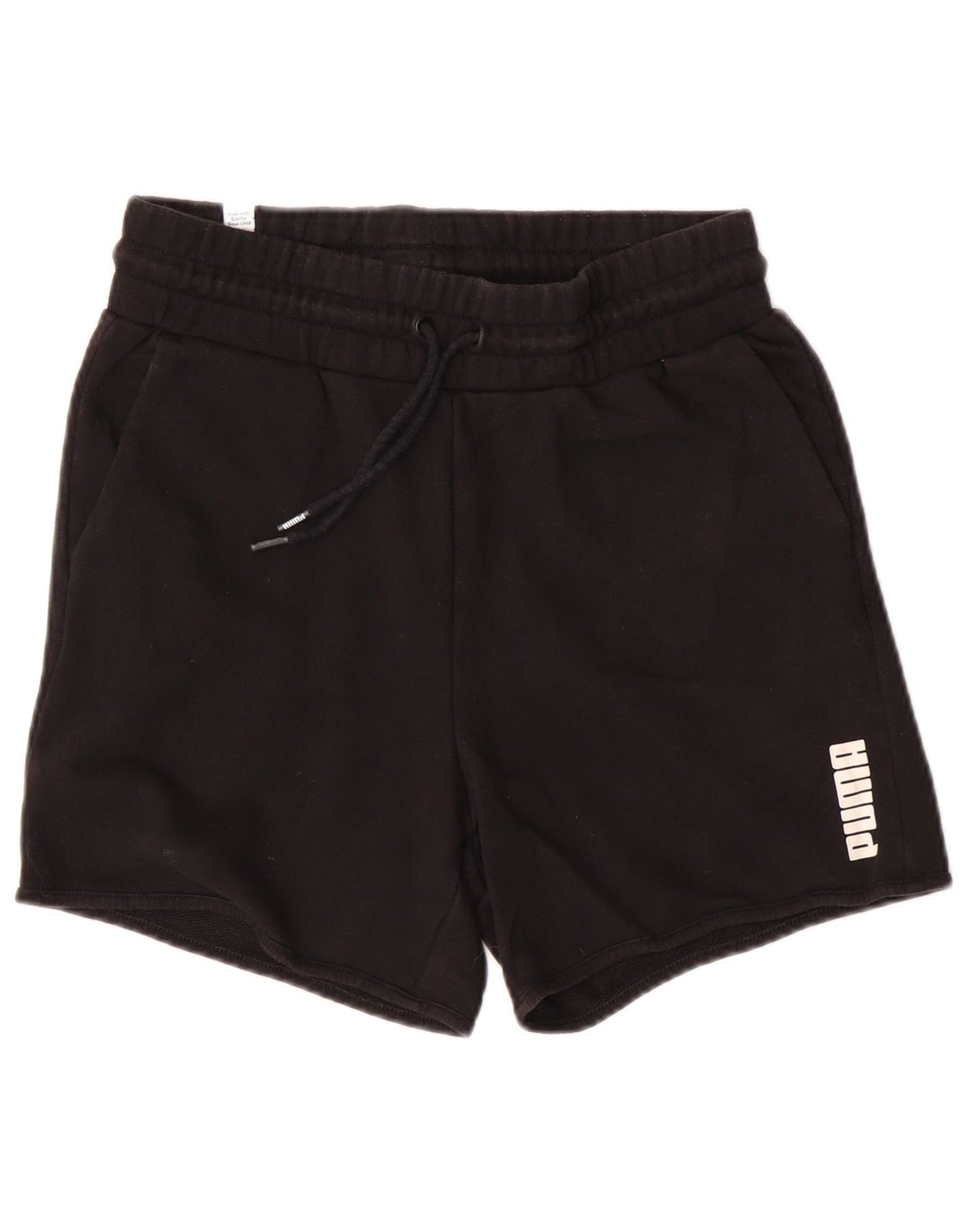 PUMA Damen Sportshorts UK 8 Small Schwarz Baumwolle