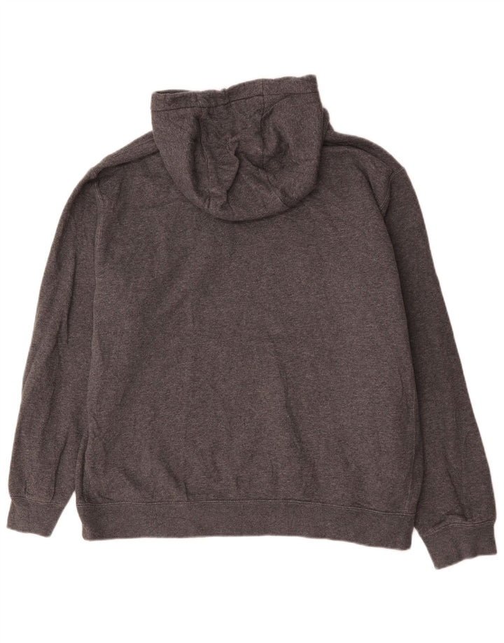 Nike Herren Kapuzenpullover, groß, graue Baumwolle