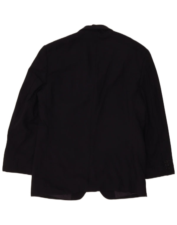 Marks & Spencer Herren-Blazer mit 3 Knöpfen, UK 38, Mittelblau, Schurwolle