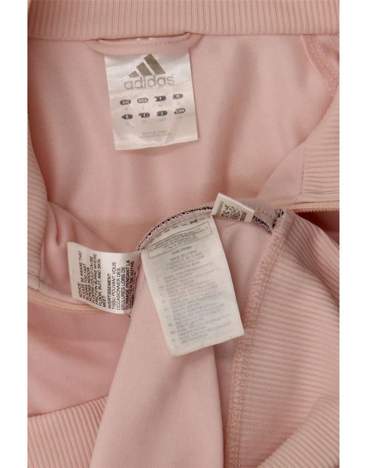 Adidas Damen Trainingsanzug Top Jacke UK 18 XL Rosa Polyester