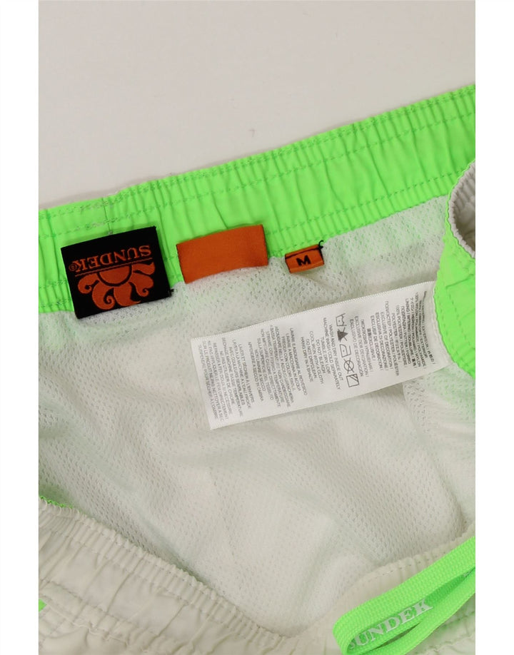 Sundek Herren Badeshorts Mittelweißes Nylon
