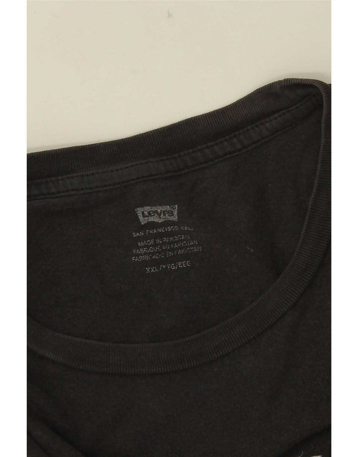 Levi's Herren T-Shirt mit Grafik, 2XL, Schwarz
