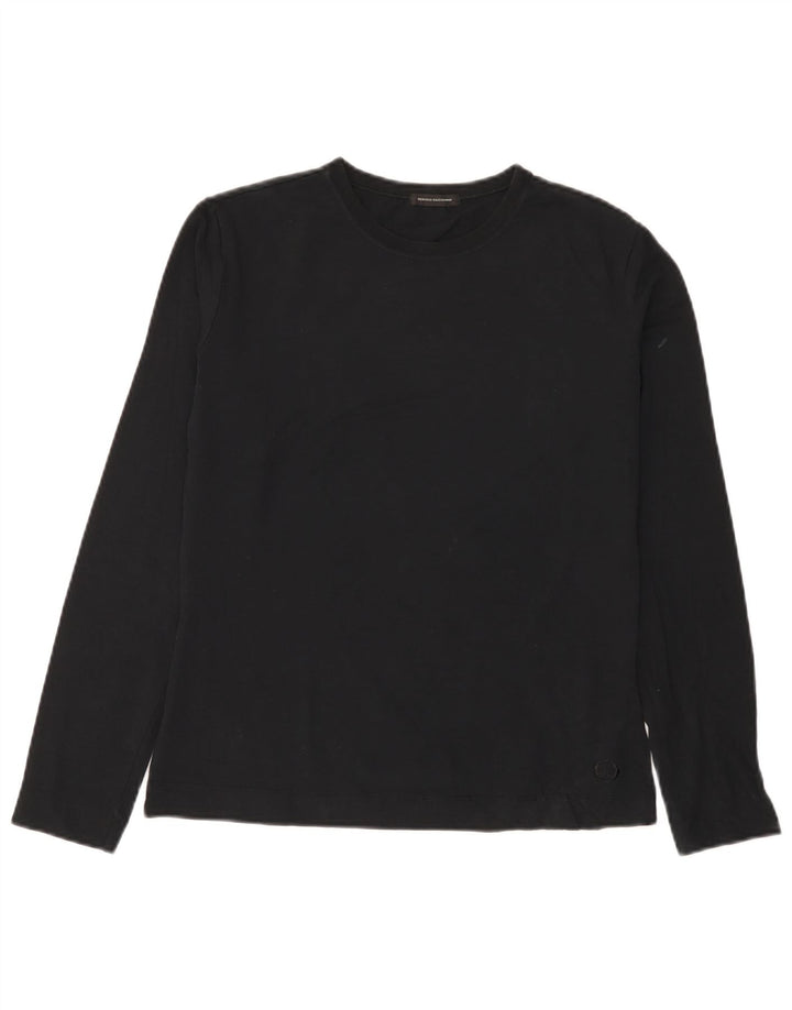 SERGIO TACCHINI Damen Top Langarm UK 14 Medium Schwarz