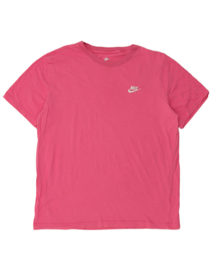 Nike Damen T-Shirt Top UK 16 Large Pink