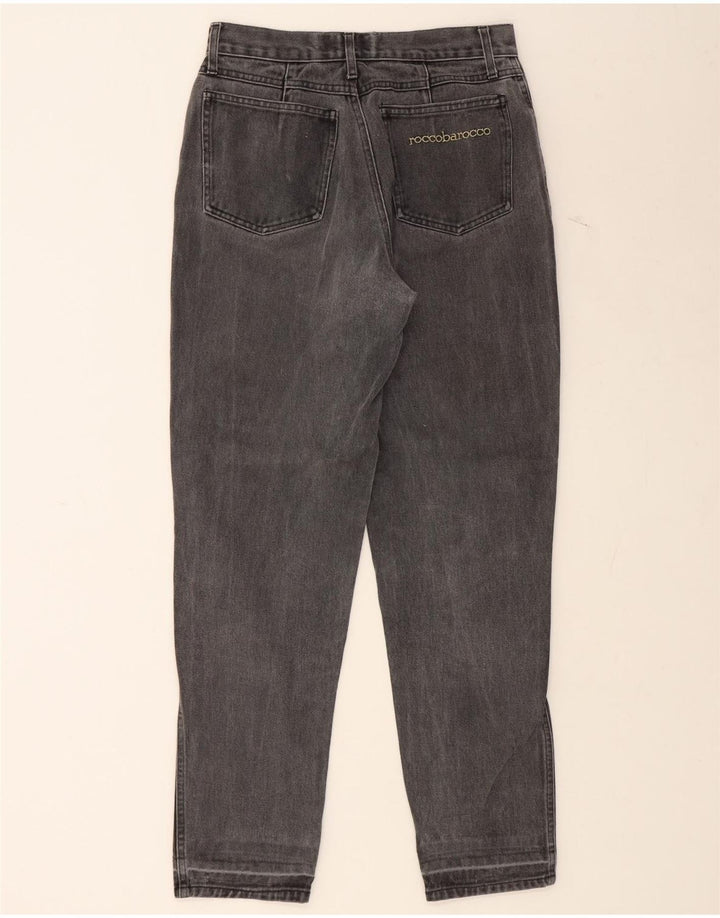 ROCCOBAROCCO Womens High Rise Tapered Jeans IT 46 Large W32 L30 Grey Vintage Roccobarocco and Second-Hand Roccobarocco from Messina Hembry 