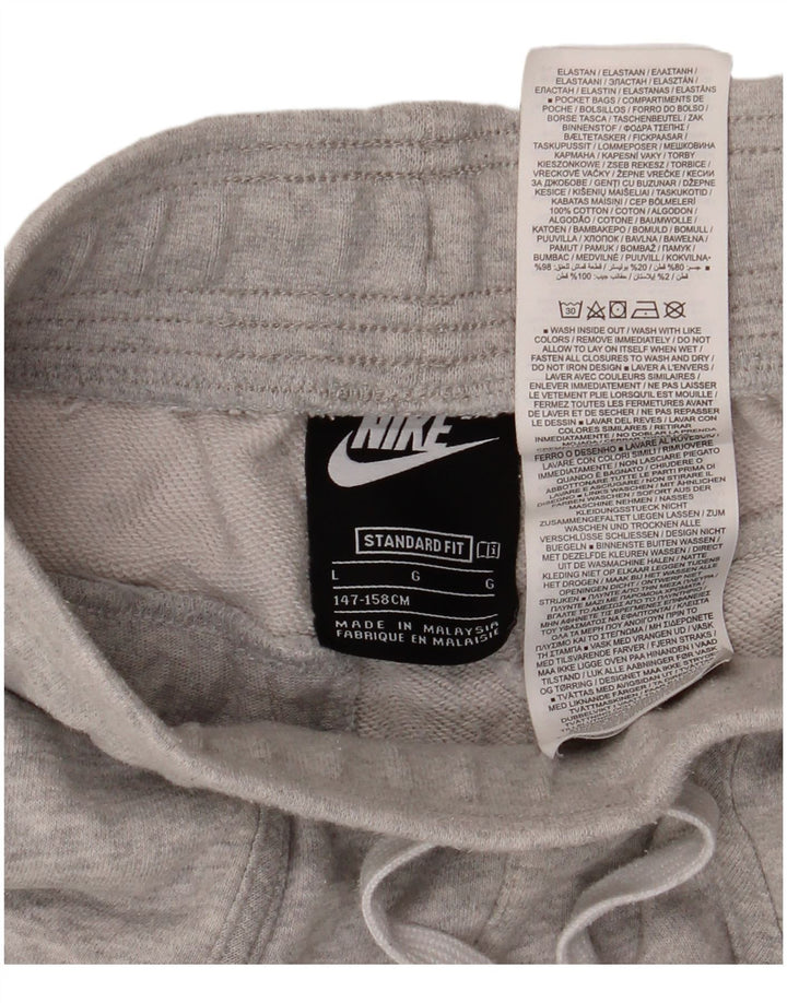 NIKE Jungen Air Standard Fit Sport Shorts 12–13 Jahre große graue Baumwolle