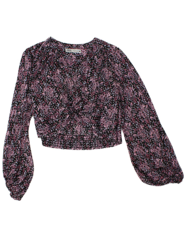 Zara Damen 2-teiliges Rock-Set UK 14 Large W32 Mehrfarbiges Blumenmuster