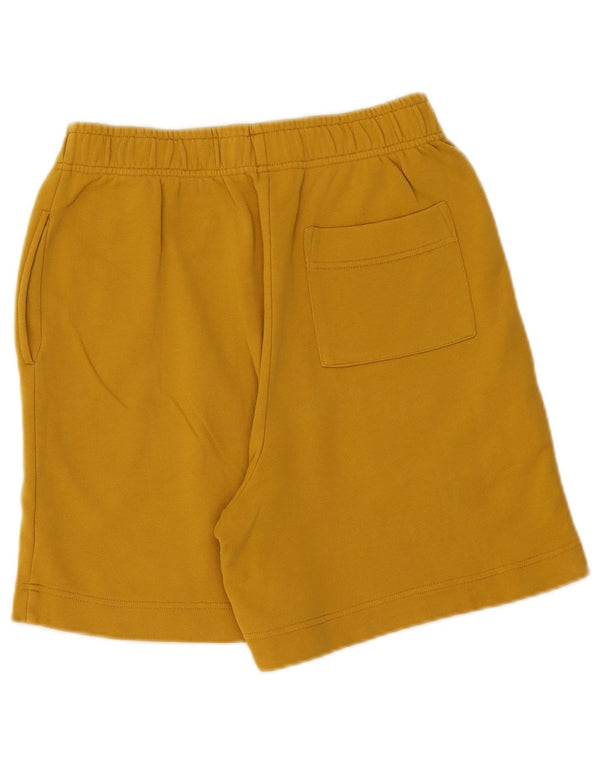 Stefanel Damen Sportshorts UK 8 Small Gelbe Baumwolle
