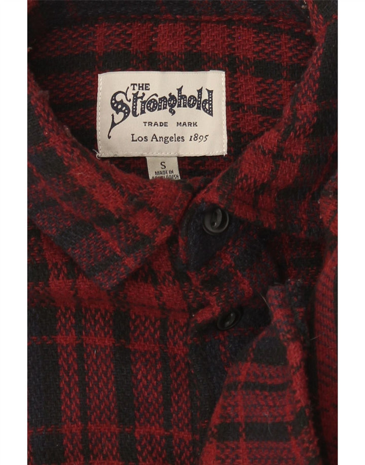 The Stronghold Herren-Flanellhemd, klein, rot kariert