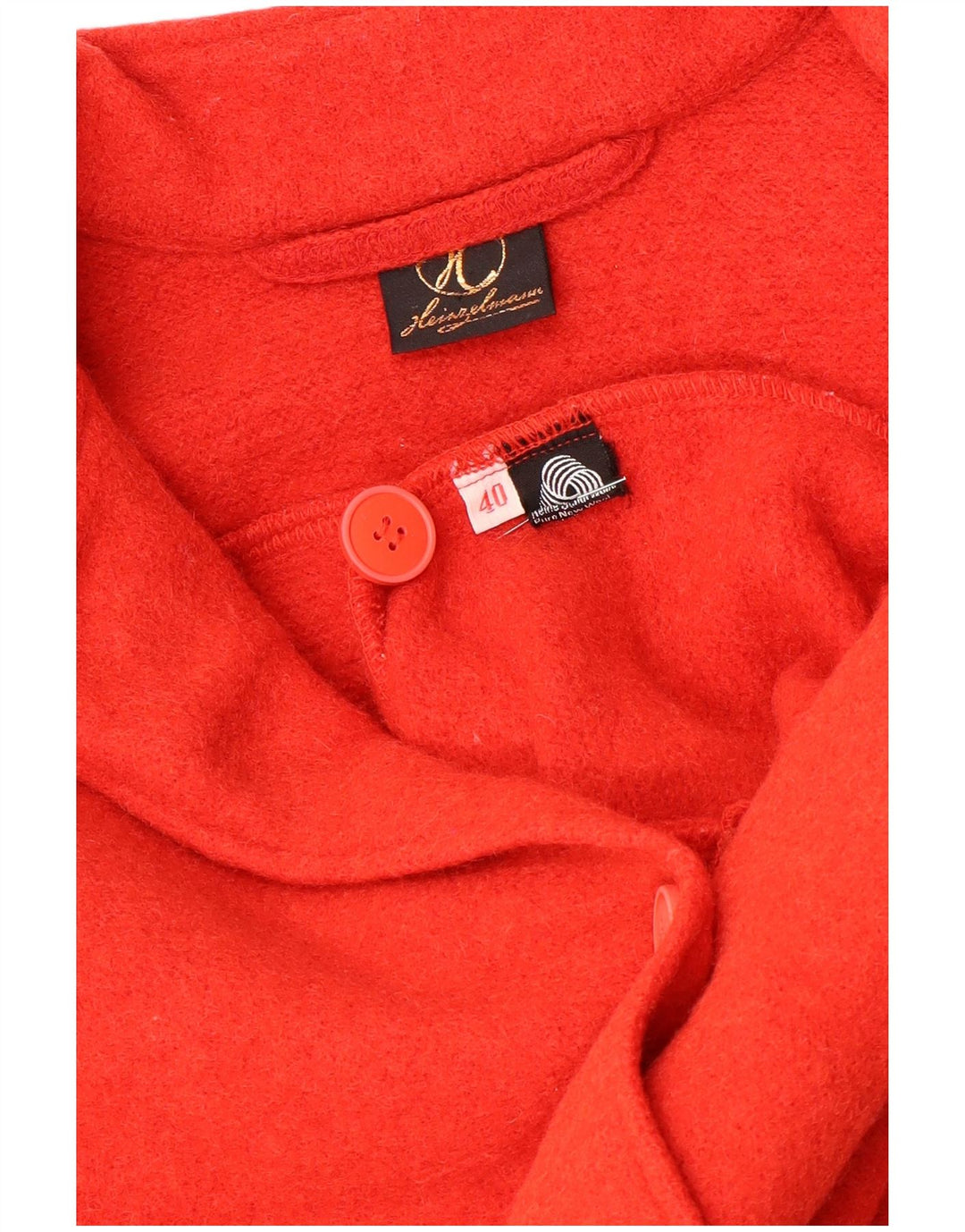Vintage Damen Cardigan Pullover EU 40 Mittelrot