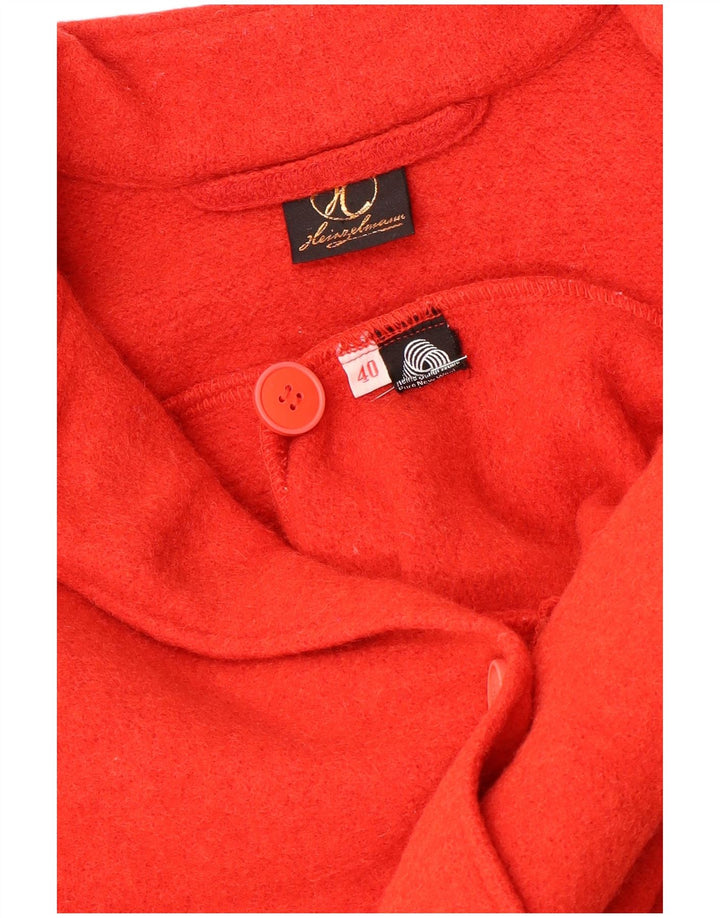 Vintage Damen Cardigan Pullover EU 40 Mittelrot