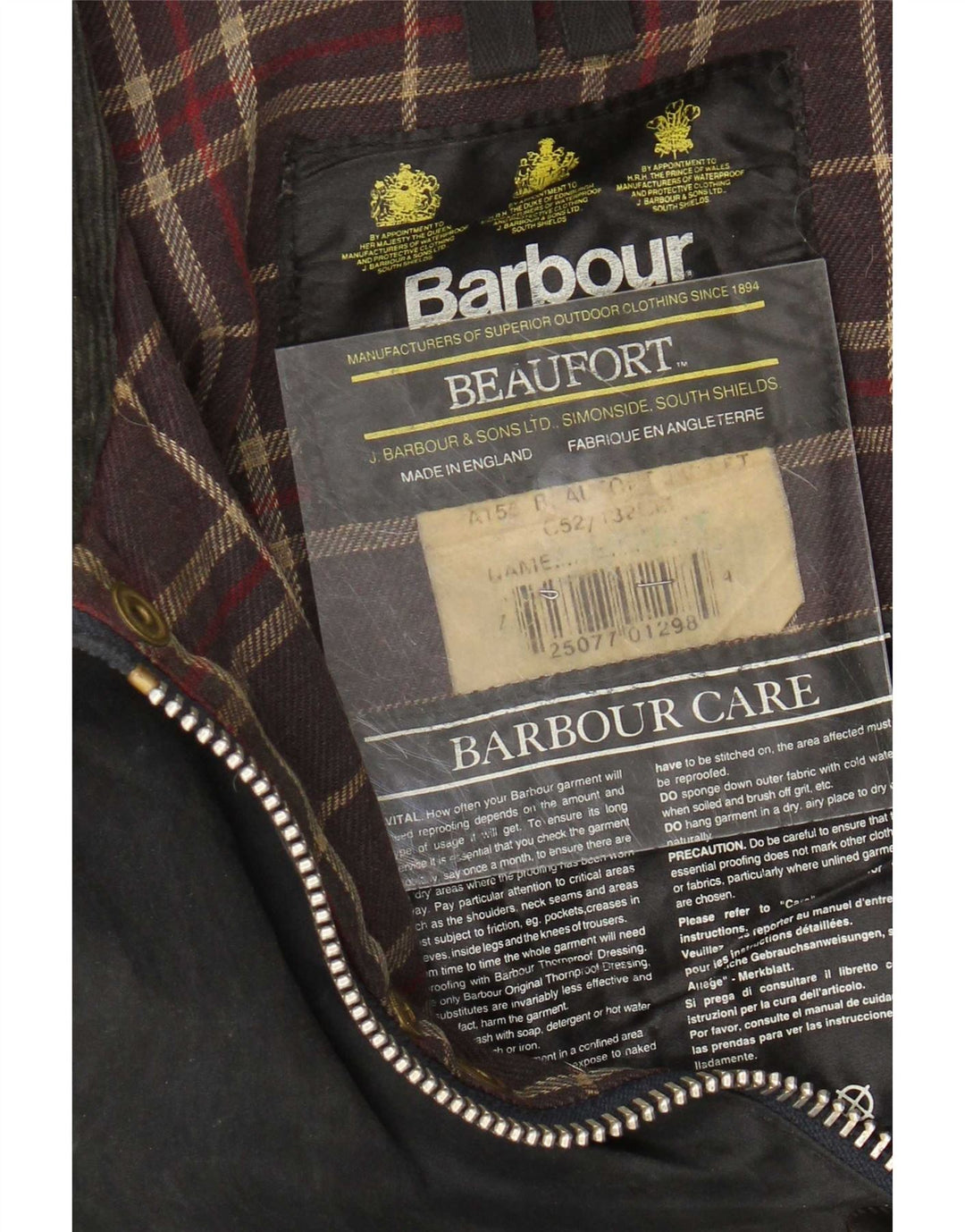 Barbour Herrenjacke aus gewachster Baumwolle IT 52 XL Marineblau