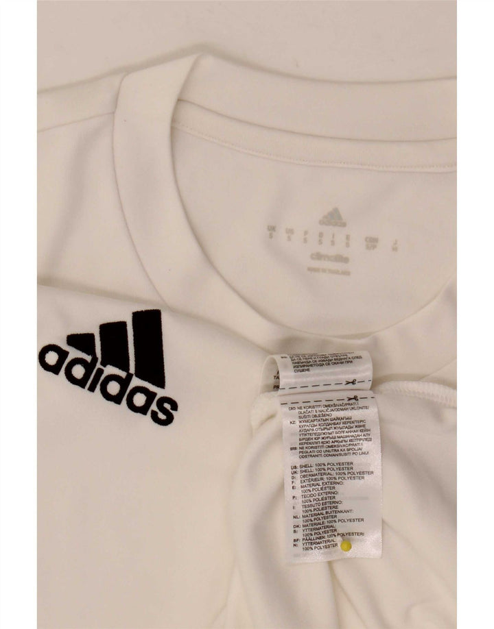 Adidas Herren Climalite T-Shirt Top Small Weiß Polyester