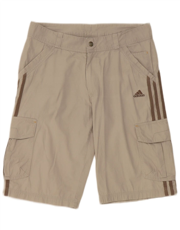 ADIDAS Cargo-Shorts für Jungen, 13–14 Jahre, W30, graue Baumwolle