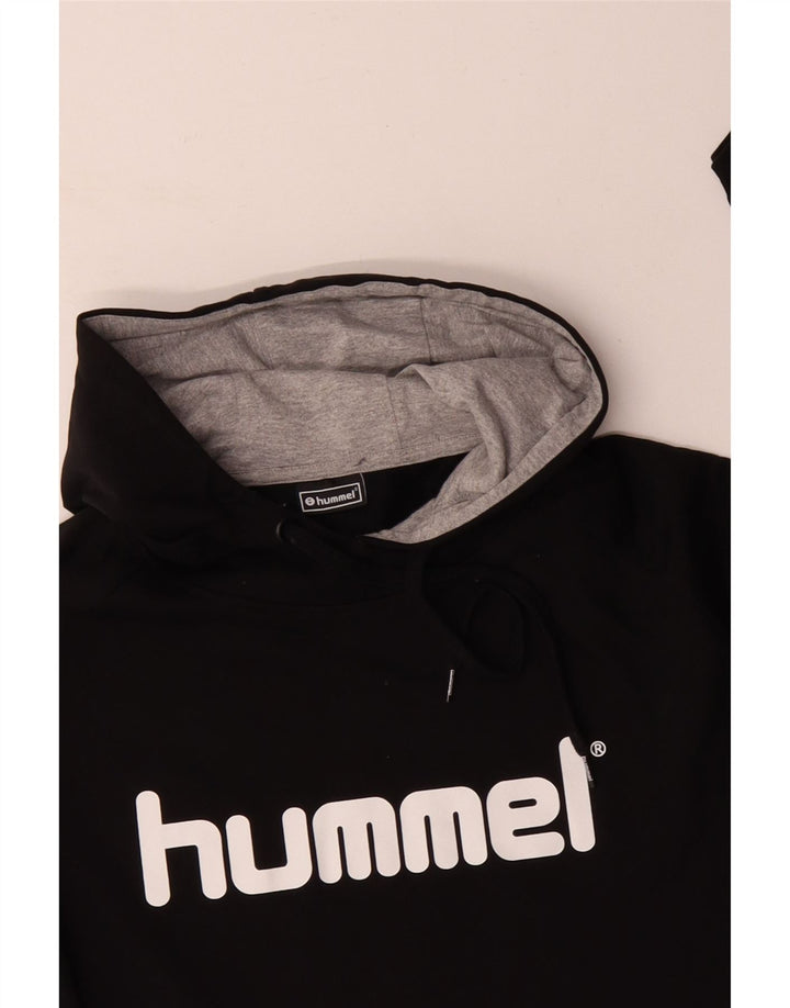 HUMMEL Herren Graphic Hoodie Pullover XL Schwarz Baumwolle