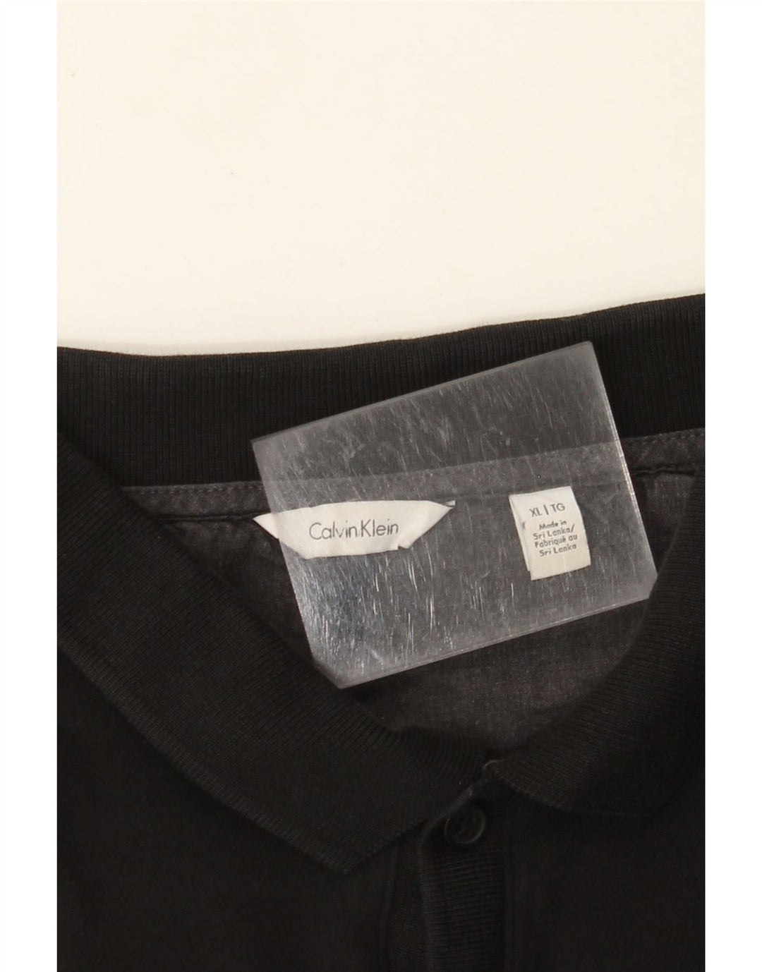 CALVIN KLEIN Herren Poloshirt XL Schwarz