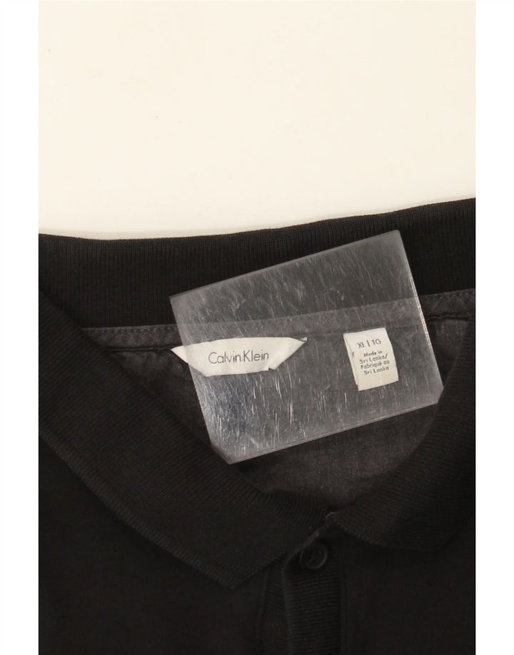 CALVIN KLEIN Herren Poloshirt XL Schwarz