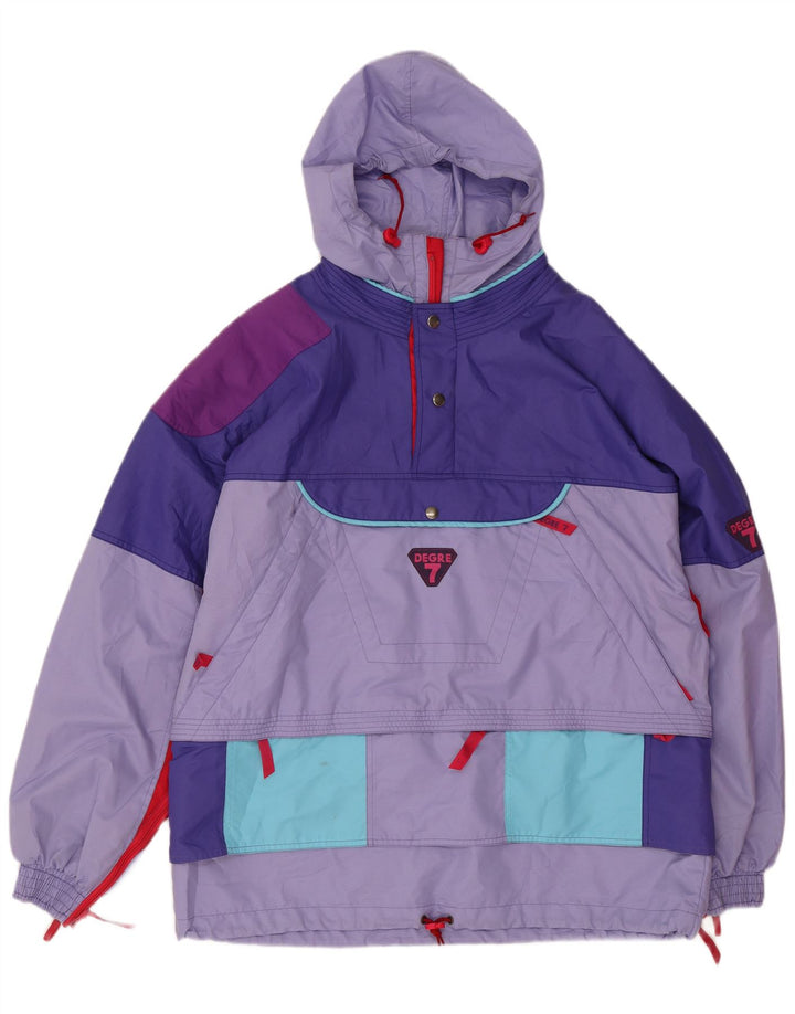Degre 7 Herren-Skijacke mit Kapuze und Pullover, UK 38, Mittelviolett, Farbblock
