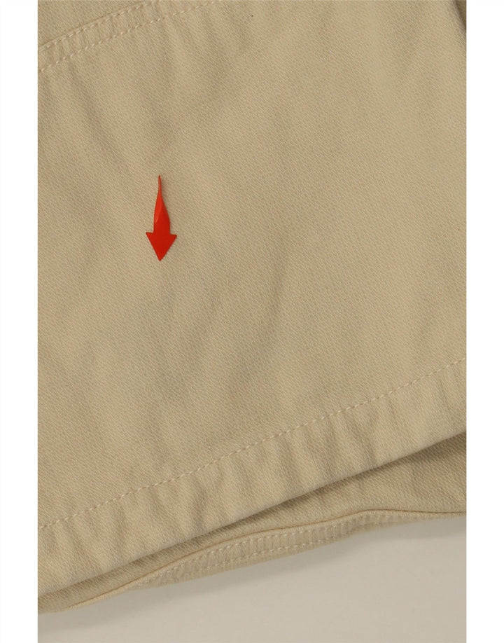 KAPPA Herren Graphic Straight Casual Hose XL W38 L35 Beige Baumwolle