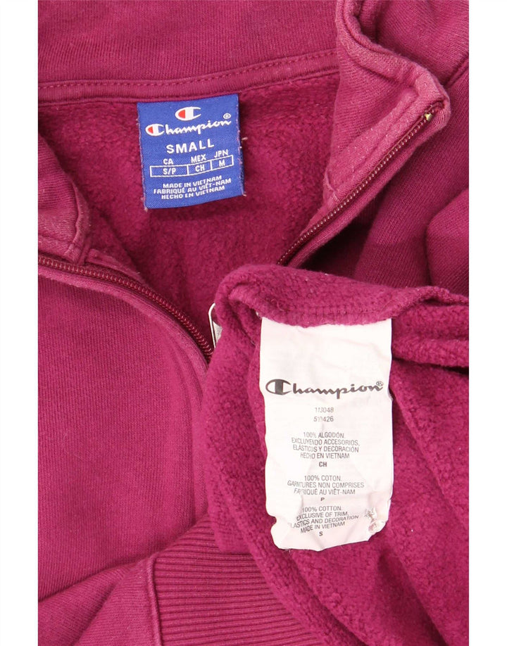 Champion Damen Crop Oversized Sweatshirt Pullover UK 10 Small Kastanienbraun