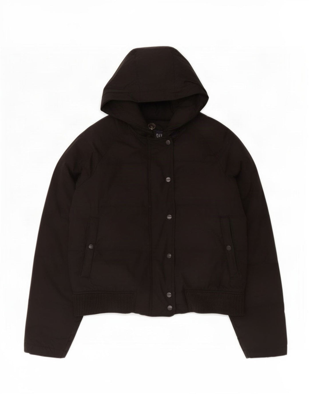 Gap Wattierte Damenjacke mit Kapuze, UK 16, Größe L, Schwarz