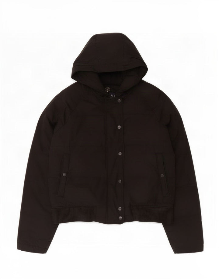 Gap Wattierte Damenjacke mit Kapuze, UK 16, Größe L, Schwarz