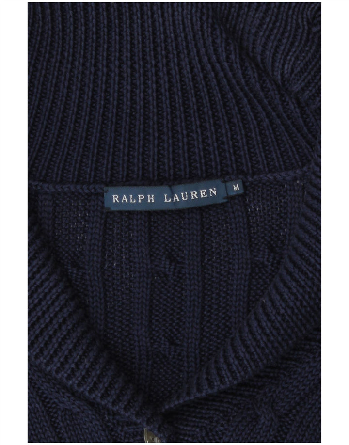 Ralph Lauren Damen-Strickjacke, Gr. 14, mittleres Marineblau
