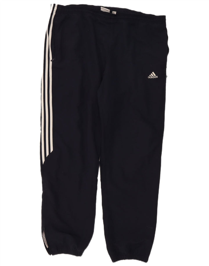 Adidas Herren-Trainingshose, Jogginghose, groß, marineblau, Polyester