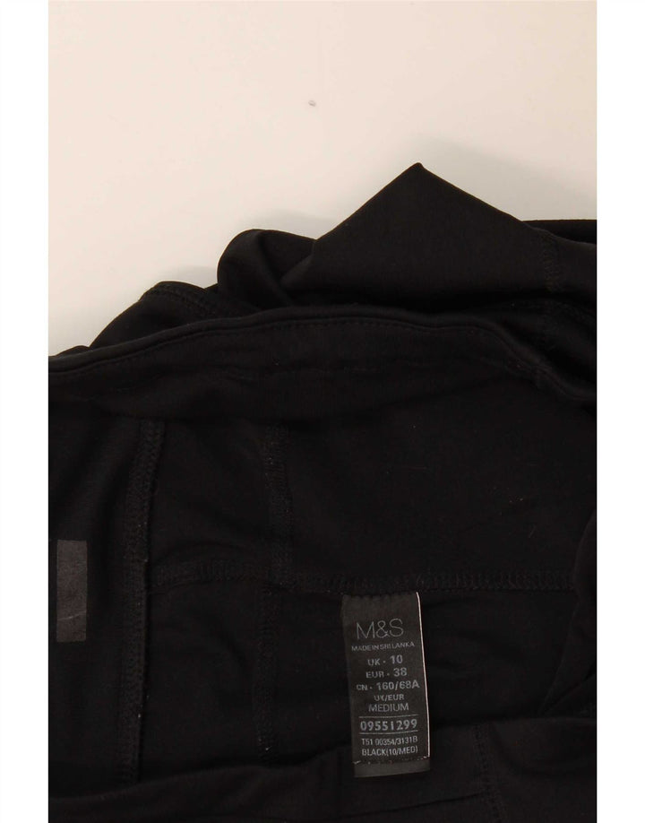 Marks & Spencer Damen-Trainingshose, Größe S, UK 10, Schwarz, Polyester