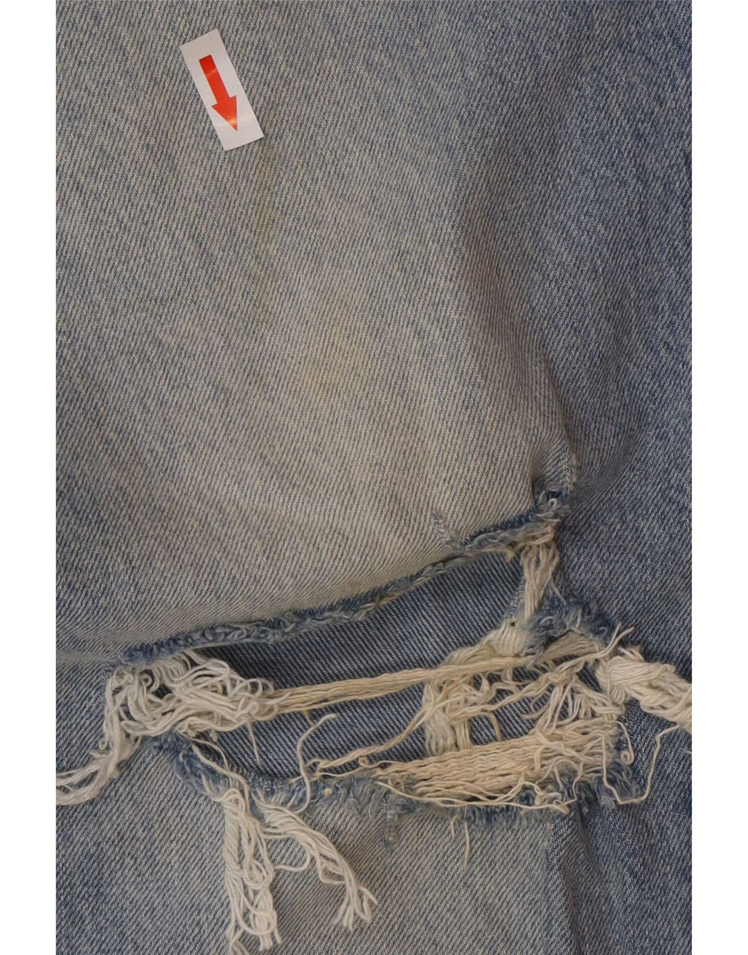 Zara Damen Distressed Tapered Jeans EU 42 Large W32 L30 Blau