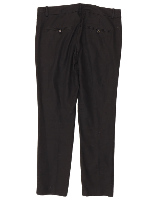 Zara Damen Slim Chino Hose EU 38 Small W28 L27 Schwarz