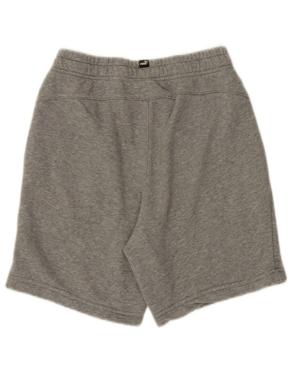 Puma Sportshorts für Jungen, 13–14 Jahre, grau gefleckte Baumwolle