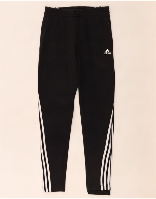 Adidas Damen Trainingshose UK 8/10 Small Schwarz Baumwolle