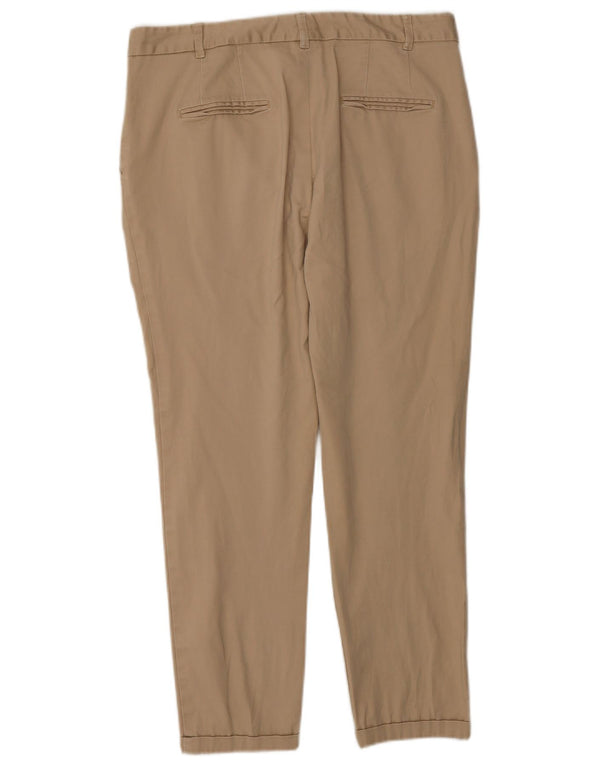 Zara Damen Slim Chino-Hose EU 40 Medium W30 L25 Beige
