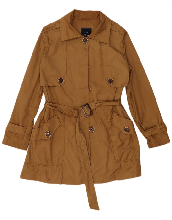 Fay Damen Trenchcoat UK 20 2XL Beige Polyester