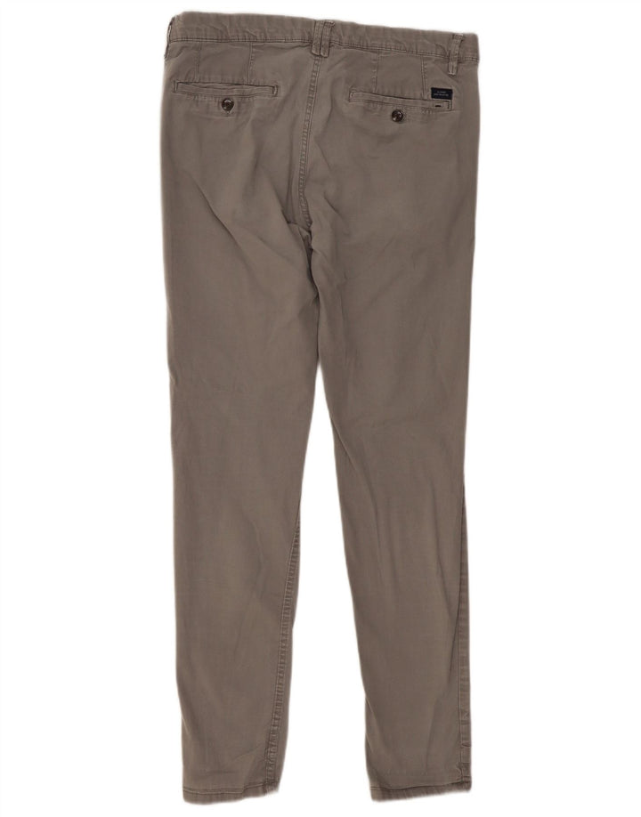 Zara Slim Chino-Hose für Herren, EU 40, M, W31, L29, Grau